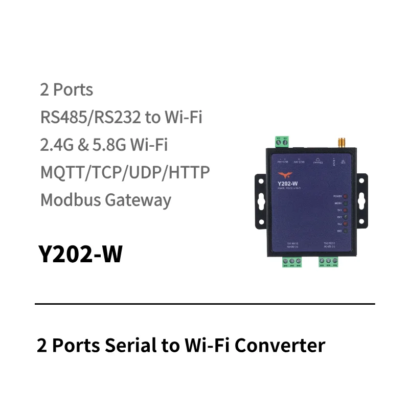 Serial to WiFi converter with 2 ports 